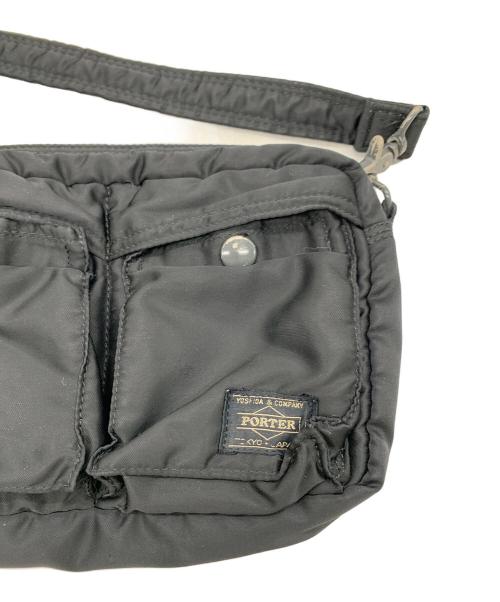 PORTER（ポーター）PORTER (ポーター) ショルダーバッグ ブラック×オレンジの古着・服飾アイテム