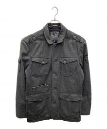 AFFLICTION（アフリクション）の古着「ライダースジャケット」｜グレー