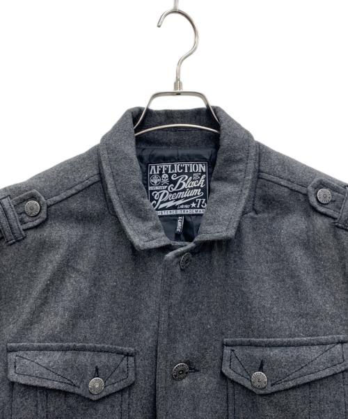 AFFLICTION（アフリクション）AFFLICTION (アフリクション) ライダースジャケット グレー サイズ:XLの古着・服飾アイテム