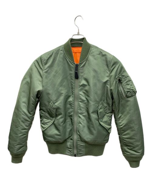 ALPHA（アルファ）ALPHA (アルファ) MA-1ジャケット カーキ サイズ:Sの古着・服飾アイテム