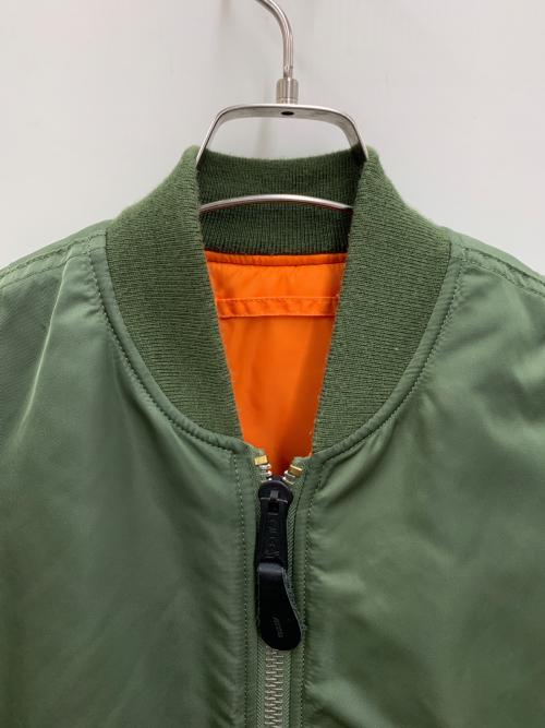 ALPHA（アルファ）ALPHA (アルファ) MA-1ジャケット カーキ サイズ:Sの古着・服飾アイテム