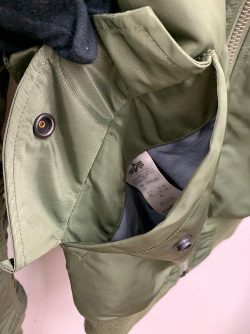 ALPHA（アルファ）ALPHA (アルファ) MA-1ジャケット カーキ サイズ:Sの古着・服飾アイテム