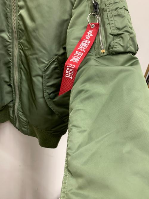 ALPHA（アルファ）ALPHA (アルファ) MA-1ジャケット カーキ サイズ:Sの古着・服飾アイテム