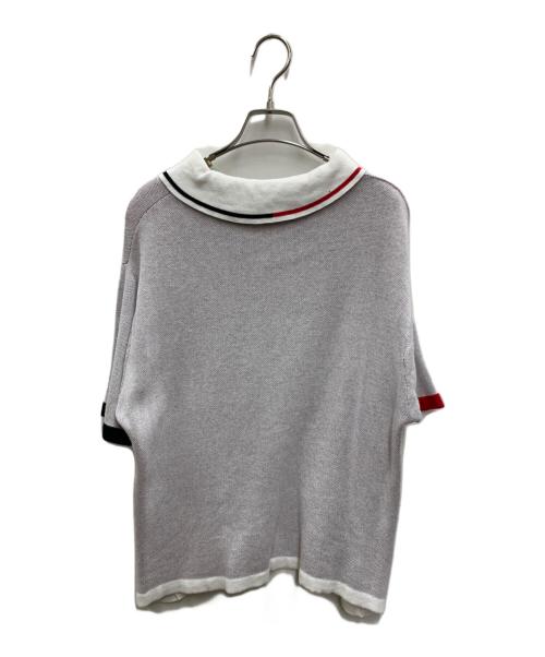 flagstuff（フラグスタフ）flagstuff (フラグスタフ) 半袖ポロニット グレー サイズ:Mの古着・服飾アイテム
