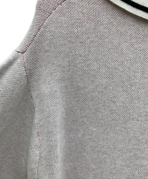 flagstuff（フラグスタフ）flagstuff (フラグスタフ) 半袖ポロニット グレー サイズ:Mの古着・服飾アイテム