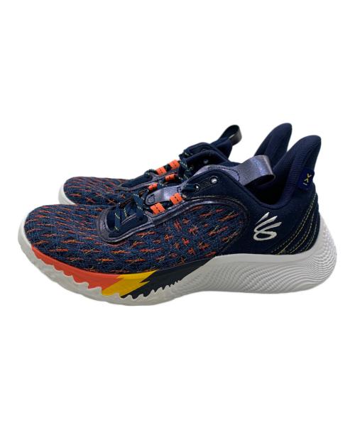 UNDER ARMOUR（アンダーアーマー）UNDER ARMOUR (アンダーアーマー) バスケットボールシューズ ネイビー×オレンジ サイズ:26の古着・服飾アイテム