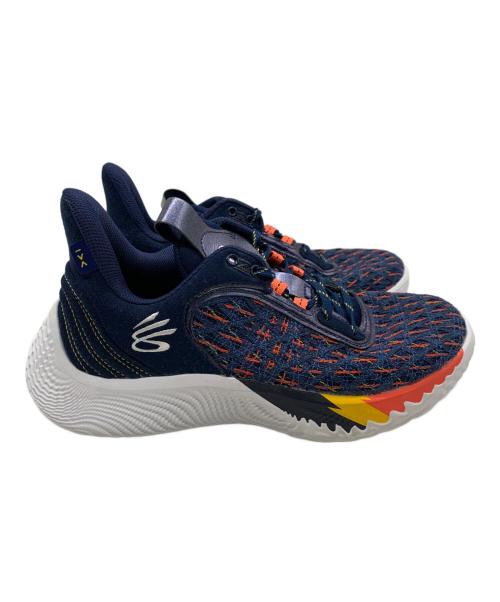 UNDER ARMOUR（アンダーアーマー）UNDER ARMOUR (アンダーアーマー) バスケットボールシューズ ネイビー×オレンジ サイズ:26の古着・服飾アイテム