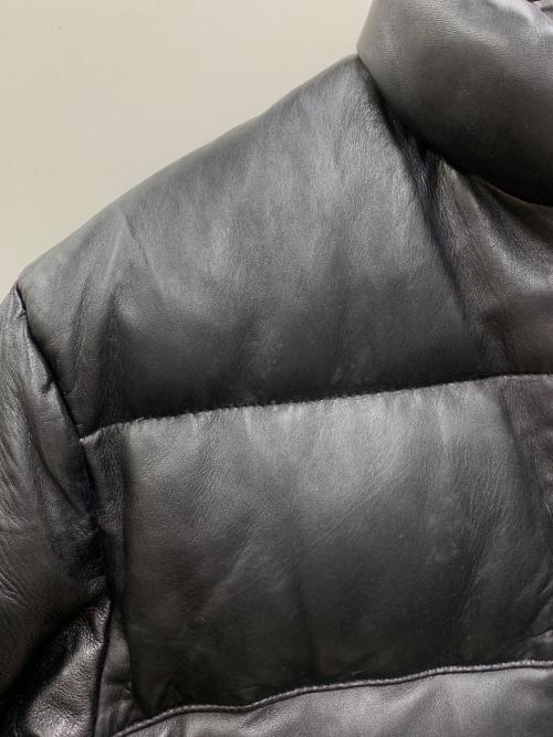 Schott（ショット）Schott (ショット) レザーダウンジャケット ブラック サイズ:40の古着・服飾アイテム