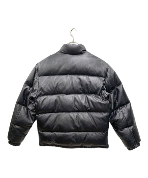 Schott（ショット）Schott (ショット) レザーダウンジャケット ブラック サイズ:40の古着・服飾アイテム