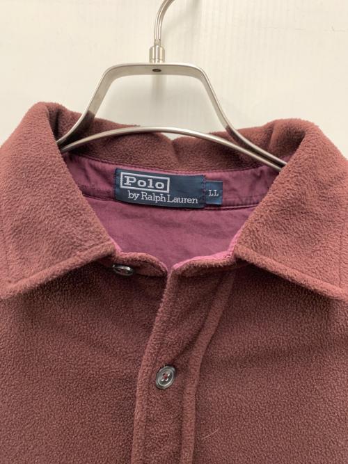 POLO RALPH LAUREN（ポロ・ラルフローレン）POLO RALPH LAUREN (ポロ・ラルフローレン) フリースシャツ ボルドー サイズ:LLの古着・服飾アイテム