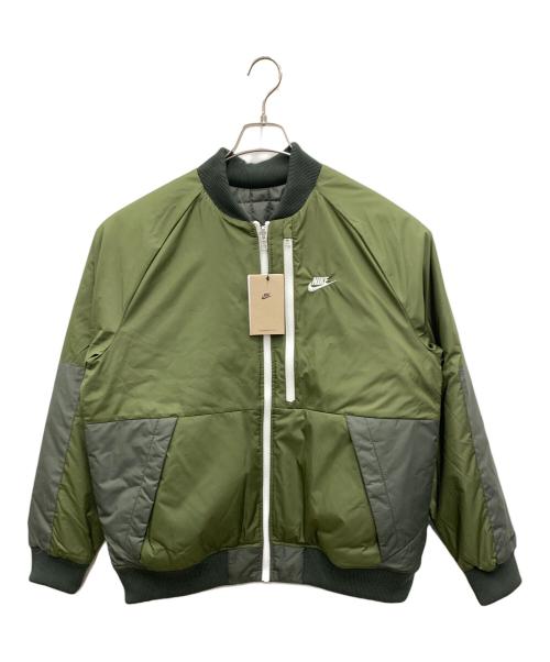 NIKE（ナイキ）NIKE (ナイキ) リバーシブル中綿ジャケット オリーブ サイズ:XL 未使用品の古着・服飾アイテム