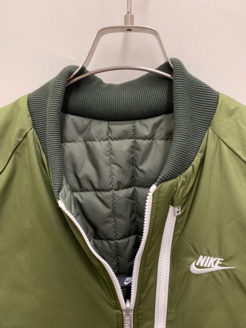 NIKE（ナイキ）NIKE (ナイキ) リバーシブル中綿ジャケット オリーブ サイズ:XL 未使用品の古着・服飾アイテム