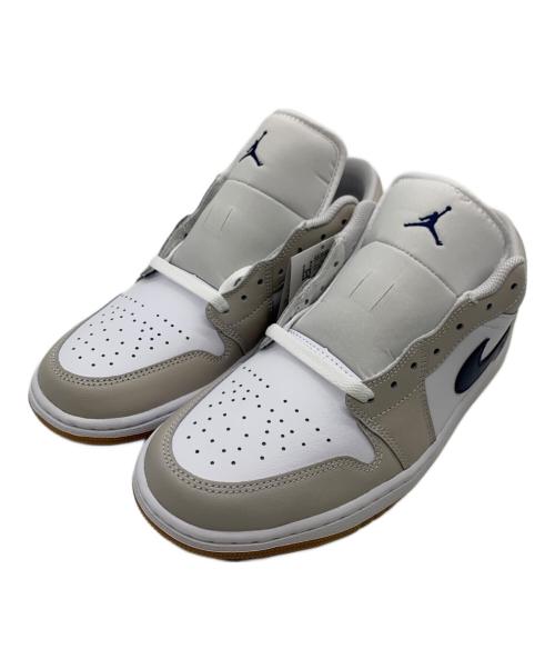 NIKE（ナイキ）NIKE (ナイキ) AIR JORDAN 1 LOW ホワイト×ベージュ サイズ:27.5 未使用品の古着・服飾アイテム