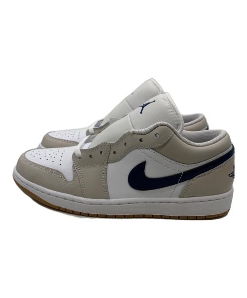 NIKE（ナイキ）NIKE (ナイキ) AIR JORDAN 1 LOW ホワイト×ベージュ サイズ:27.5 未使用品の古着・服飾アイテム