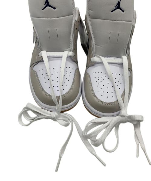 NIKE（ナイキ）NIKE (ナイキ) AIR JORDAN 1 LOW ホワイト×ベージュ サイズ:27.5 未使用品の古着・服飾アイテム