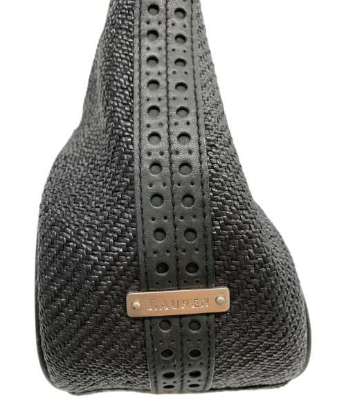 LAUREN RALPH LAUREN（ローレンラルフローレン）LAUREN RALPH LAUREN (ローレンラルフローレン) ワンショルダーバッグ ブラックの古着・服飾アイテム