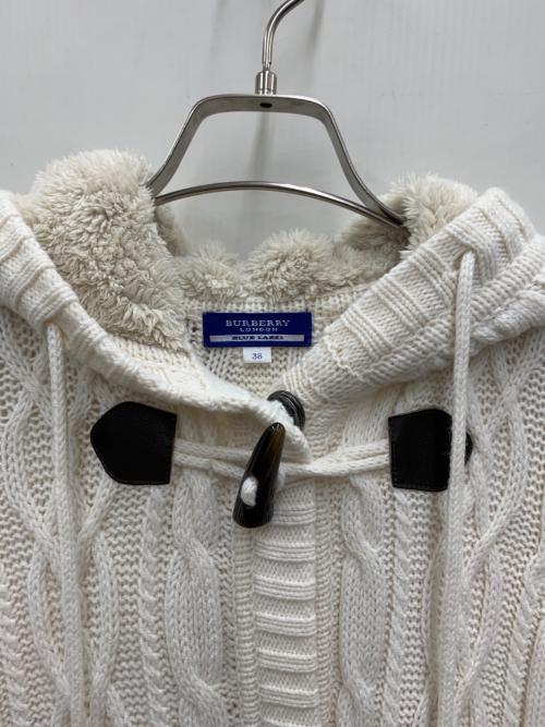 BURBERRY BLUE LABEL（バーバリーロンドンブルーレーベル）BURBERRY BLUE LABEL (バーバリーロンドンブルーレーベル) ニットカーディガン アイボリー サイズ:38の古着・服飾アイテム