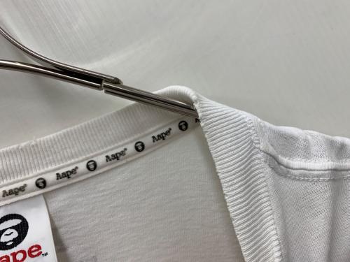 A BATHING APE（ア ベイシング エイプ）A BATHING APE (ア ベイシング エイプ) 長袖カットソー ホワイト サイズ:Mの古着・服飾アイテム