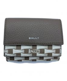 BALLY（バリー）の古着「3つ折り財布」｜ブラウン×ベージュ