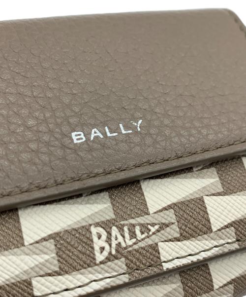 BALLY（バリー）BALLY (バリー) 3つ折り財布 ブラウン×ベージュの古着・服飾アイテム