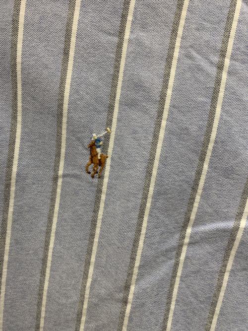 RALPH LAUREN（ラルフローレン）RALPH LAUREN (ラルフローレン) ストライプシャツ ブルー サイズ:16 1/2の古着・服飾アイテム