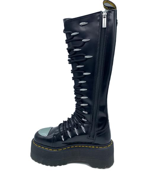 Dr.Martens（ドクターマーチン）Dr.Martens (ドクターマーチン) 厚底ロングブーツ ブラック サイズ:UK3の古着・服飾アイテム