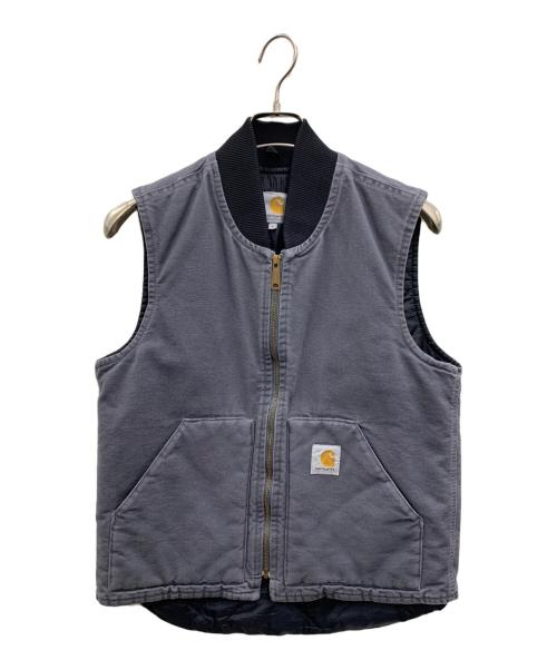 CarHartt（カーハート）CarHartt (カーハート) ダックベスト グレー×ブラック サイズ:Sの古着・服飾アイテム
