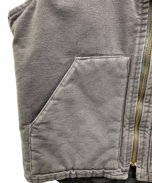 CarHartt（カーハート）CarHartt (カーハート) ダックベスト グレー×ブラック サイズ:Sの古着・服飾アイテム