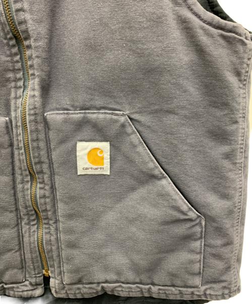 CarHartt（カーハート）CarHartt (カーハート) ダックベスト グレー×ブラック サイズ:Sの古着・服飾アイテム