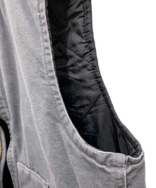 CarHartt（カーハート）CarHartt (カーハート) ダックベスト グレー×ブラック サイズ:Sの古着・服飾アイテム