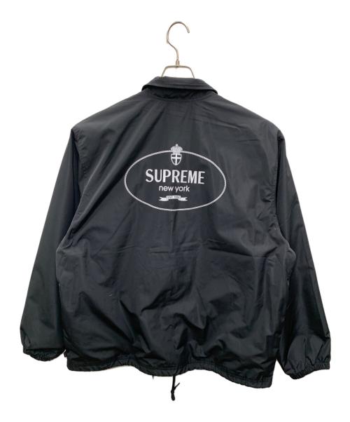 SUPREME（シュプリーム）Supreme (シュプリーム) クレストコーチジャケット ブラック×グレー サイズ:Lの古着・服飾アイテム