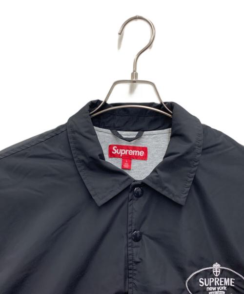SUPREME（シュプリーム）Supreme (シュプリーム) クレストコーチジャケット ブラック×グレー サイズ:Lの古着・服飾アイテム
