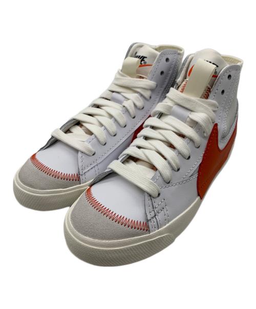 NIKE（ナイキ）NIKE (ナイキ) Blazer Mid 77 Jumbo ホワイト×オレンジ サイズ:28 未使用品の古着・服飾アイテム