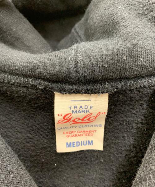 gold（ゴールド）gold (ゴールド) プルオーバーパーカー ブラック サイズ:Mediumの古着・服飾アイテム