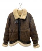 AVIREXアヴィレックス）の古着「レザージャケット」｜ブラウン