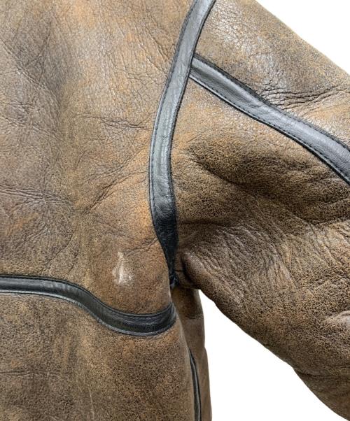 AVIREX（アヴィレックス）AVIREX (アヴィレックス) レザージャケット ブラウン サイズ:Lの古着・服飾アイテム