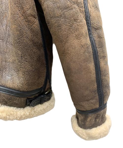 AVIREX（アヴィレックス）AVIREX (アヴィレックス) レザージャケット ブラウン サイズ:Lの古着・服飾アイテム