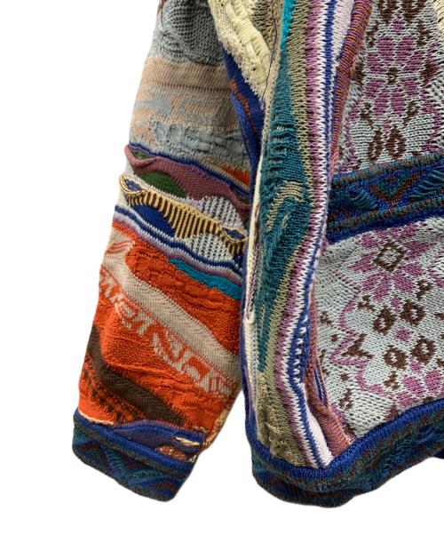 Coogi（クージー）Coogi (クージー) 3Dニットカーディガン マルチカラー サイズ:Lの古着・服飾アイテム