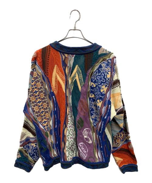 Coogi（クージー）Coogi (クージー) 3Dニットカーディガン マルチカラー サイズ:Lの古着・服飾アイテム