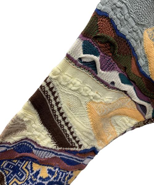 Coogi（クージー）Coogi (クージー) 3Dニットカーディガン マルチカラー サイズ:Lの古着・服飾アイテム