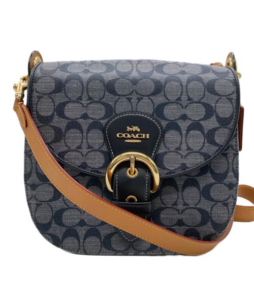 COACH（コーチ）COACH (コーチ) 2WAYショルダーバッグ ネイビーの古着・服飾アイテム