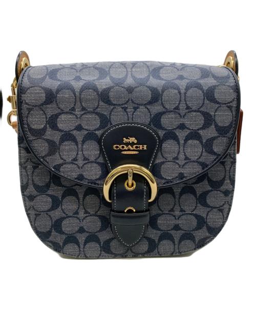 COACH（コーチ）COACH (コーチ) 2WAYショルダーバッグ ネイビーの古着・服飾アイテム