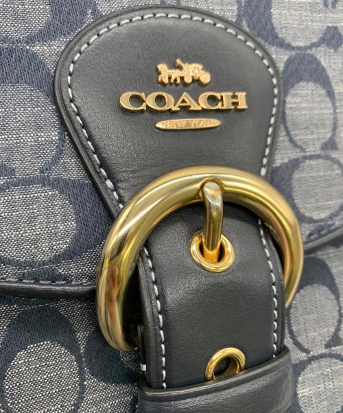 COACH（コーチ）COACH (コーチ) 2WAYショルダーバッグ ネイビーの古着・服飾アイテム