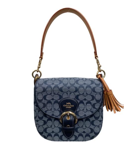 COACH（コーチ）COACH (コーチ) 2WAYショルダーバッグ ネイビーの古着・服飾アイテム