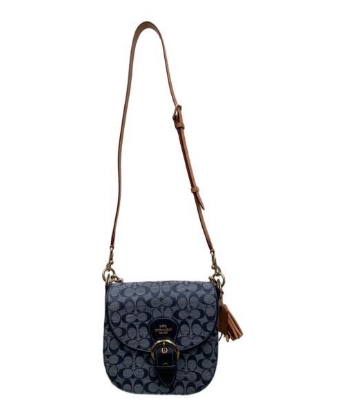 COACH（コーチ）COACH (コーチ) 2WAYショルダーバッグ ネイビーの古着・服飾アイテム