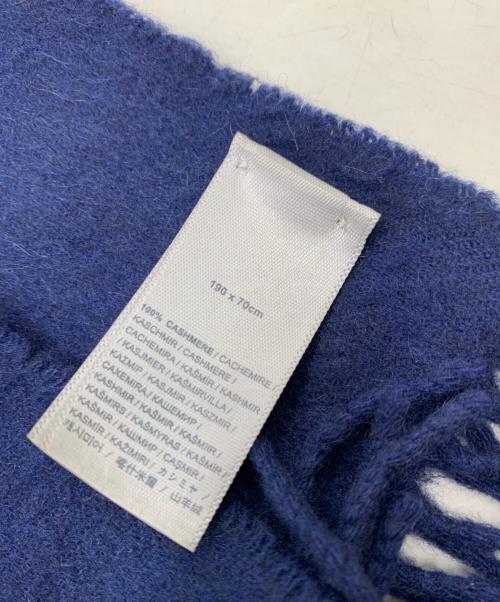 JOHNSTONS OF ELGIN（ジョンストンズオブエルガン）JOHNSTONS OF ELGIN (ジョンストンズオブエルガン) カシミヤマフラー ブルーの古着・服飾アイテム