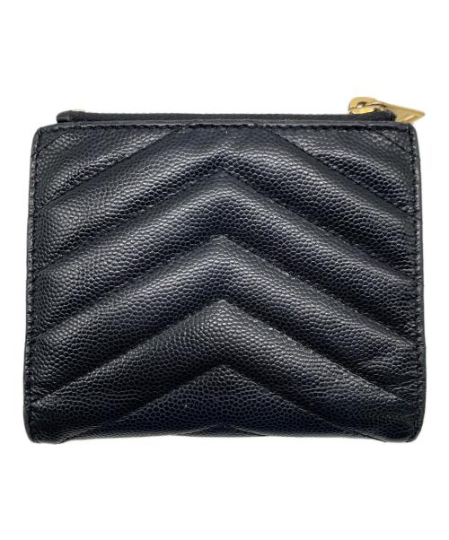 Saint Laurent Paris（サンローランパリ）Saint Laurent Paris (サンローランパリ) 2つ折り財布 ブラックの古着・服飾アイテム