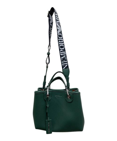 EMPORIO ARMANI（エンポリオアルマーニ）EMPORIO ARMANI (エンポリオアルマーニ) 2WAYバッグ グリーンの古着・服飾アイテム