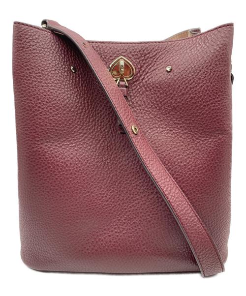 Kate Spade（ケイトスペード）Kate Spade (ケイトスペード) バスケットバック ボルドーの古着・服飾アイテム