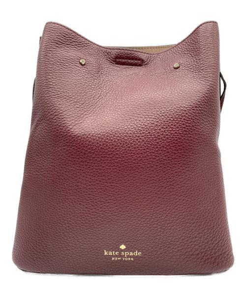 Kate Spade（ケイトスペード）Kate Spade (ケイトスペード) バスケットバック ボルドーの古着・服飾アイテム